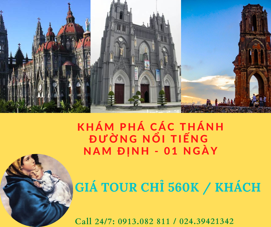 Tour khám phá các Thánh Đường nổi tiếng Nam Định